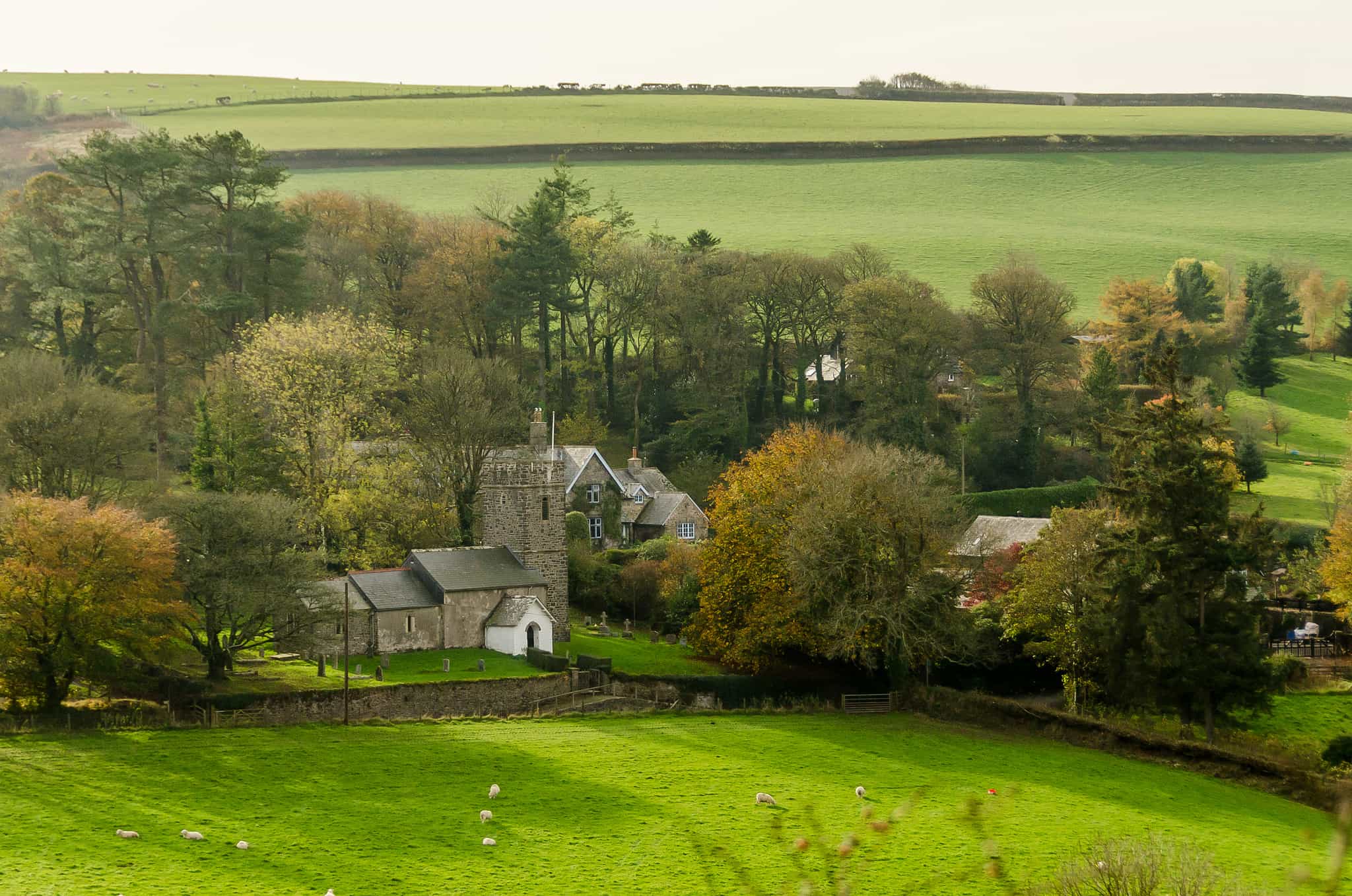Walking Through Villages in Exmoor