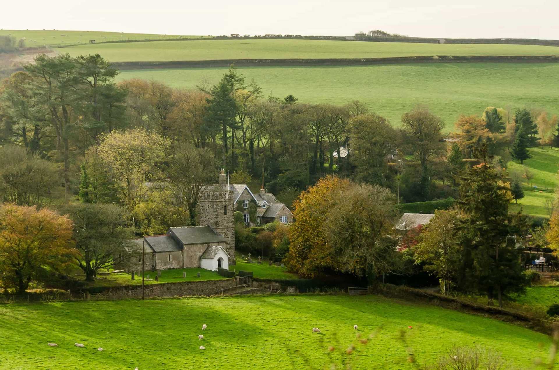 Walking Through Villages in Exmoor