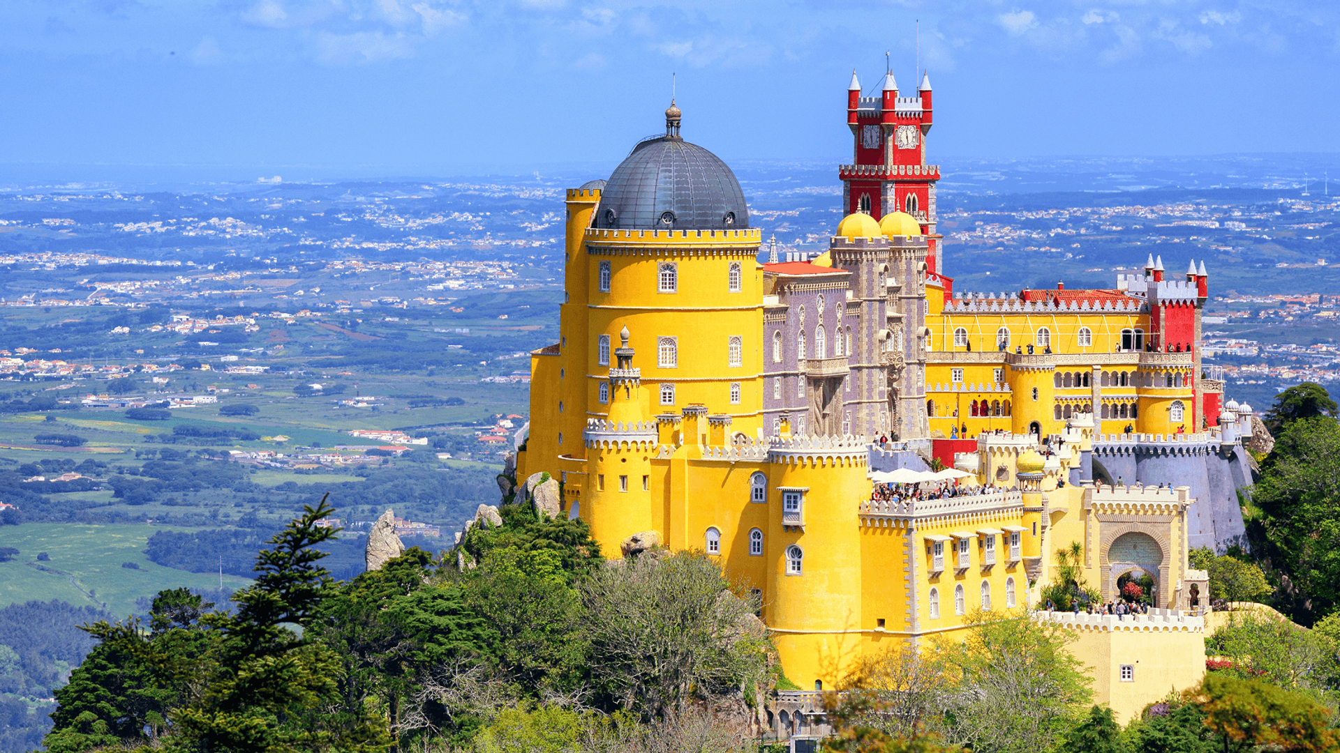 View over Pena Palace, Sintra