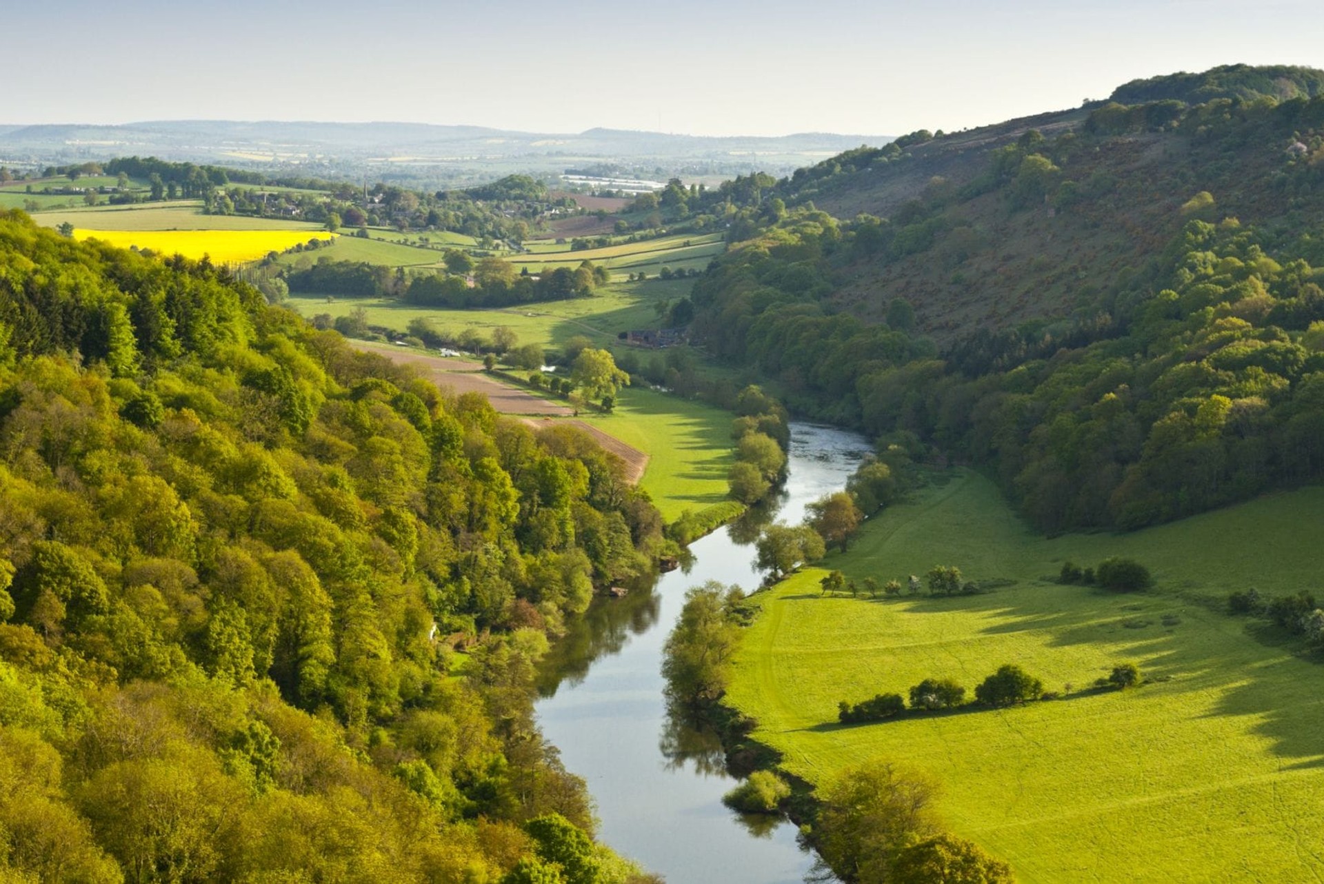 View of the Wye valley from Eagle's Nest point