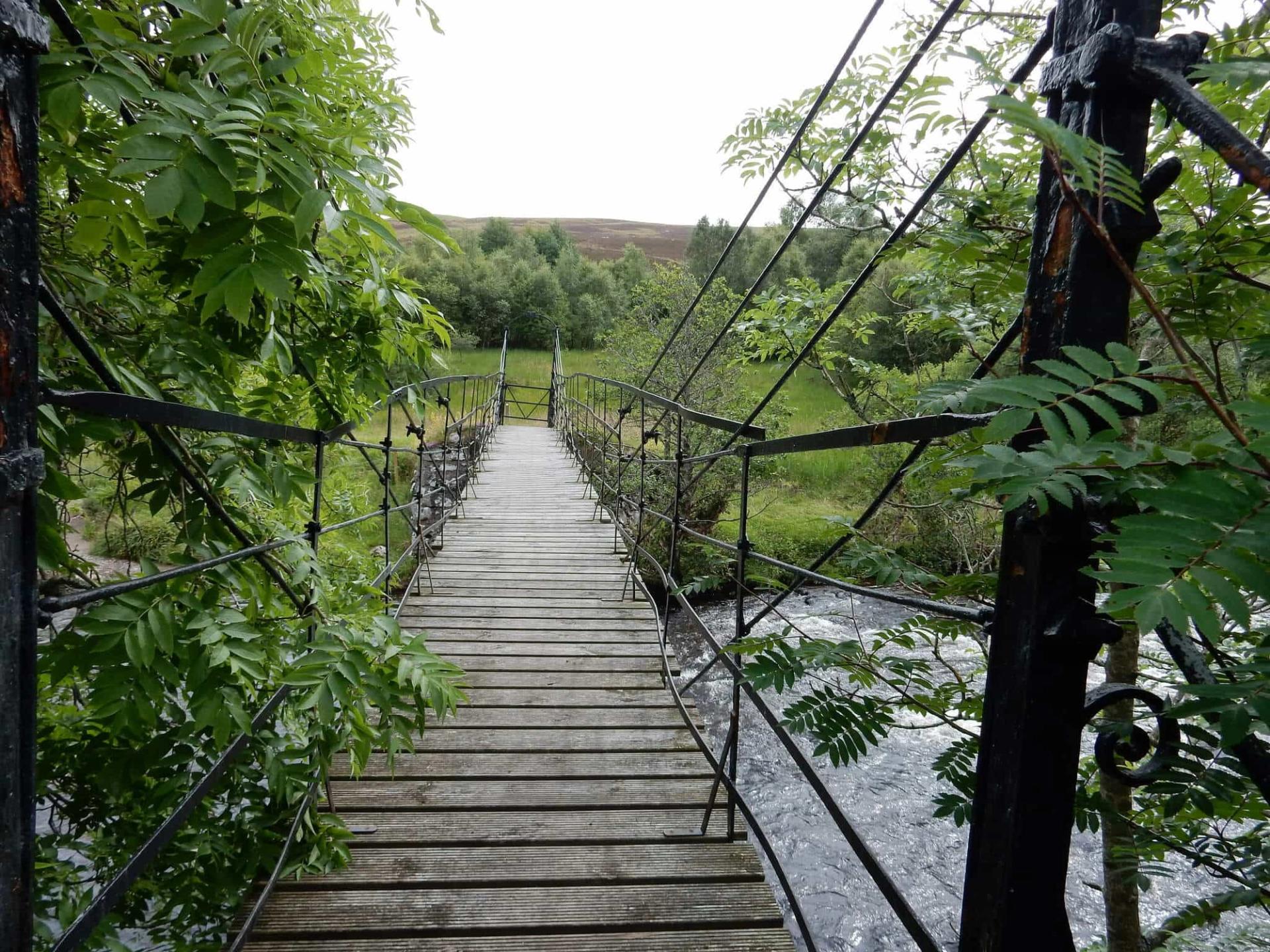 Footbridge over River Isla, Cateran Trail