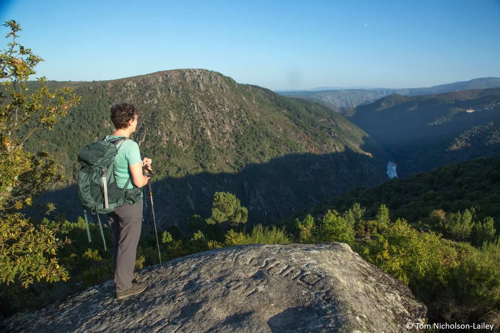 Looking at the view of Galicia