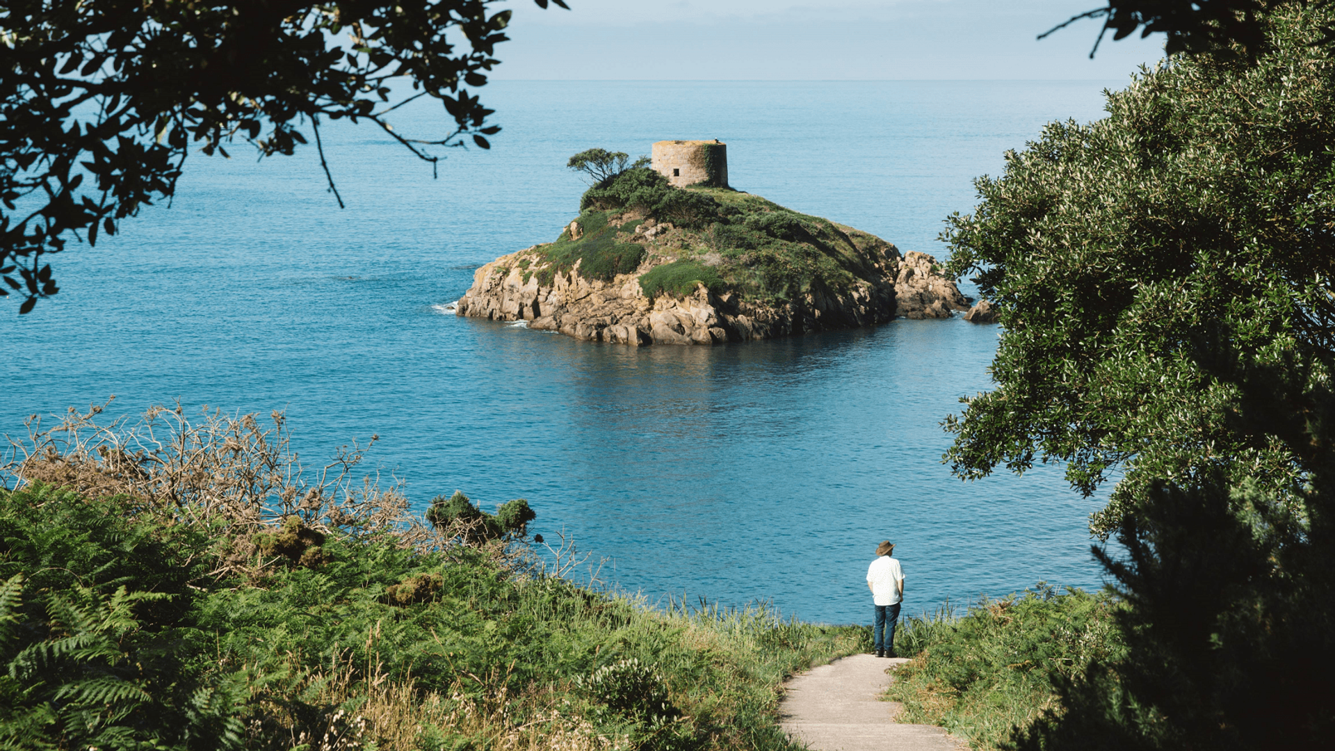 Jersey island holidays Coastline Portelet Bay