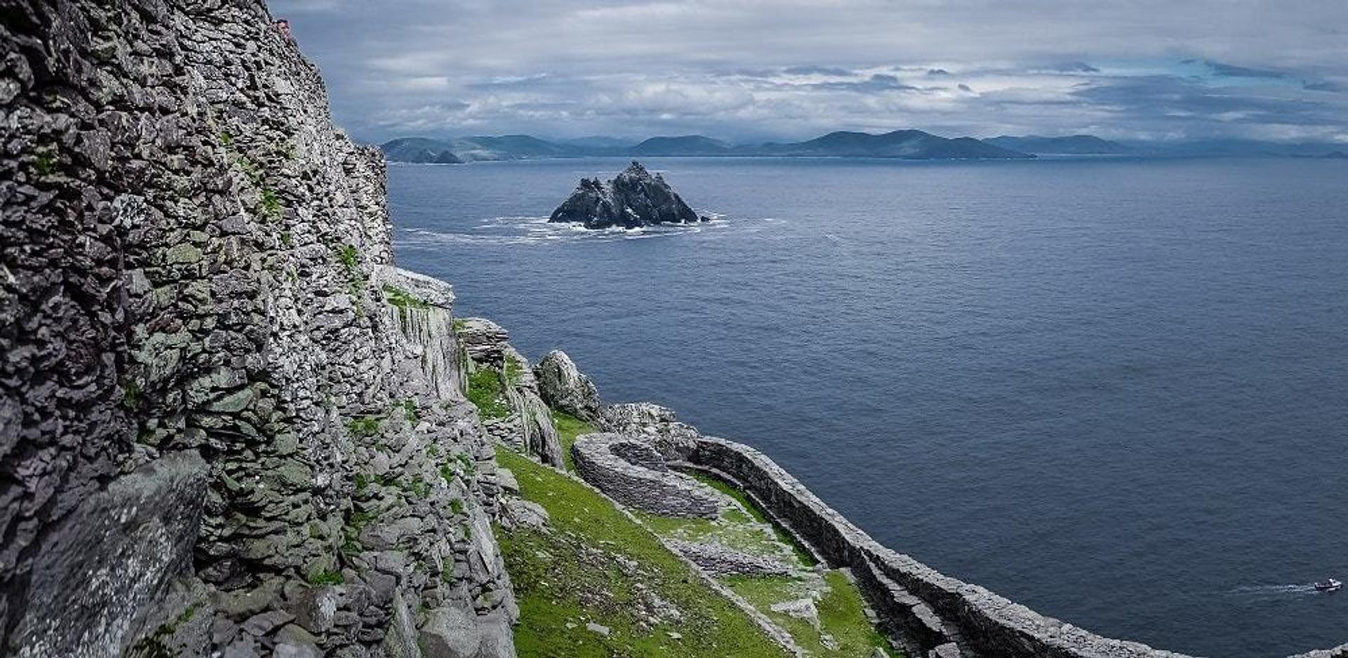 Little Skellig Seen From Skellig Michael Monastery