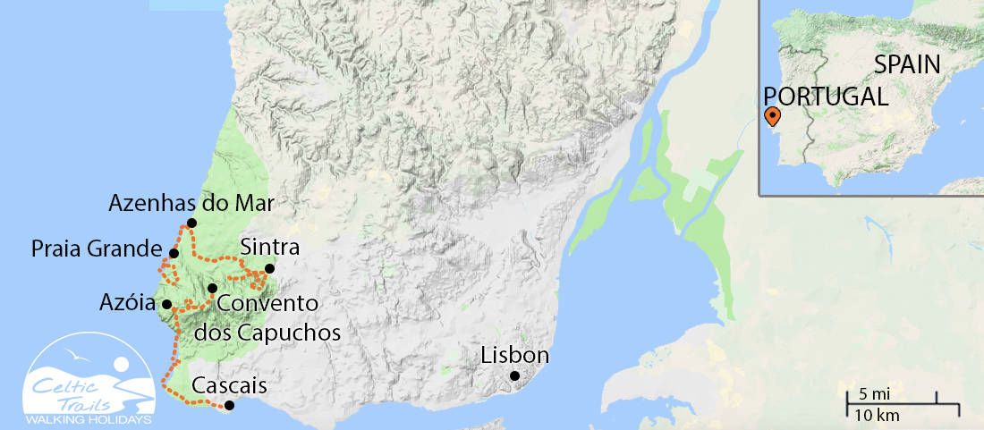 Sintra Walking Holiday Map