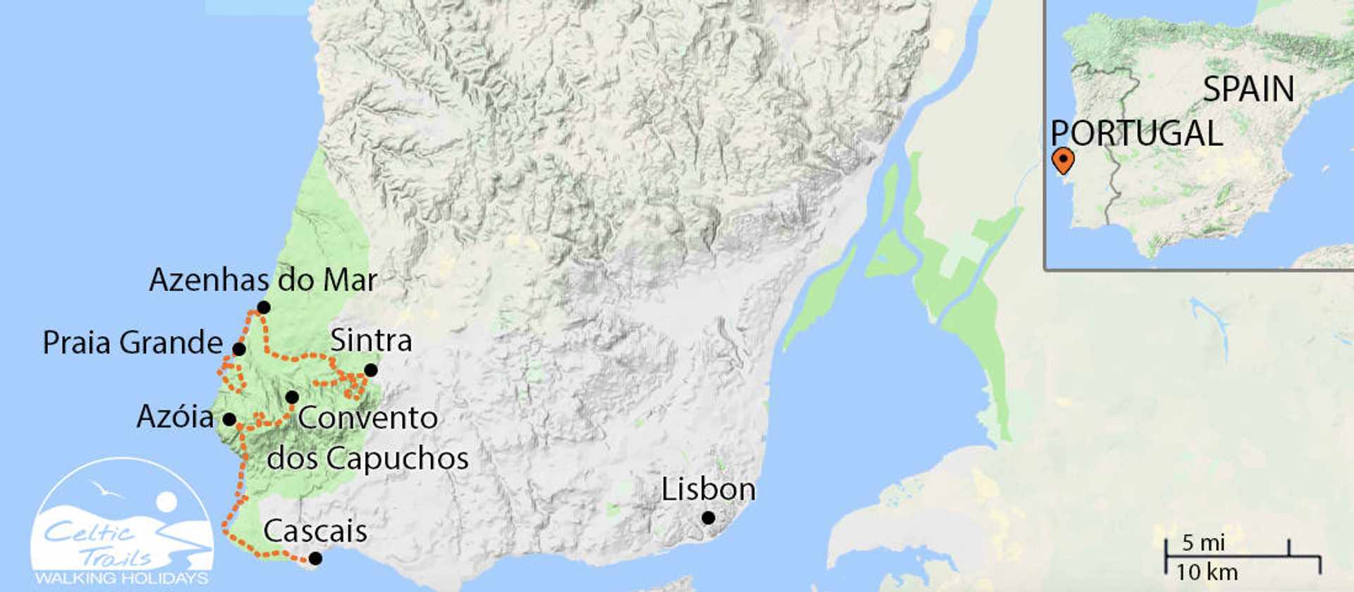 Sintra Walking Holiday Map