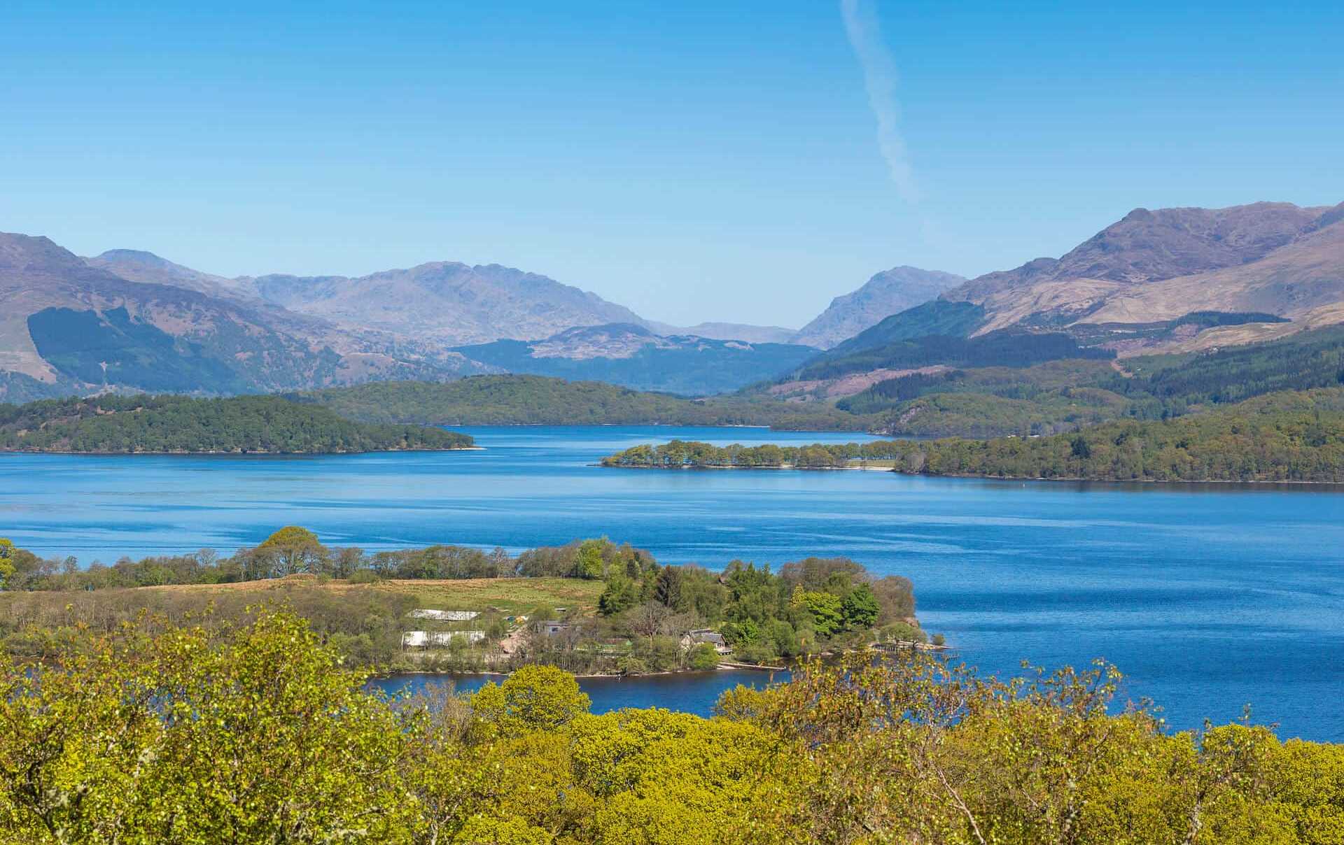 Loch Lomond from Conic Hill walking west highland way