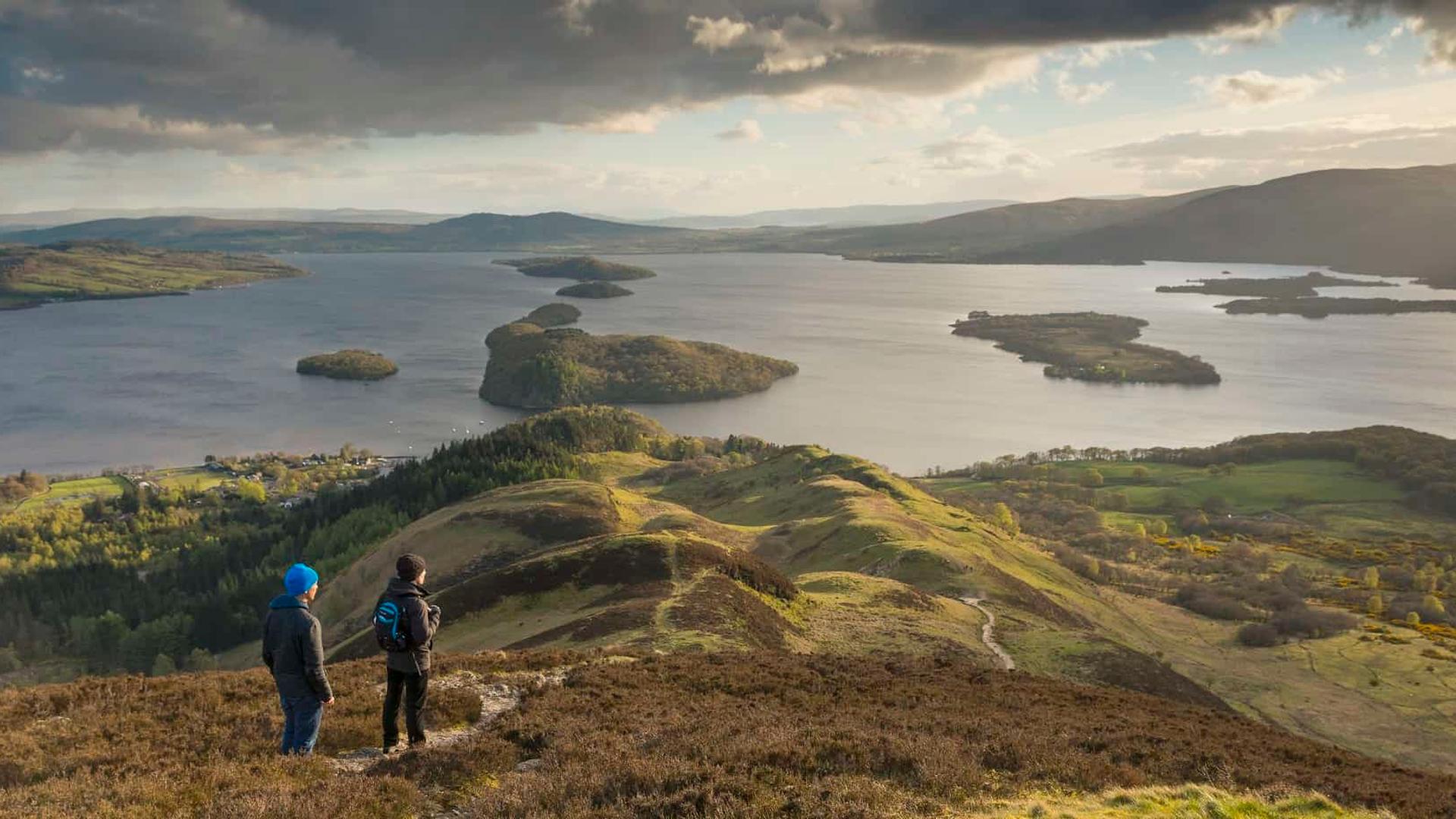 Conic Hill Walkers Loch Lomond