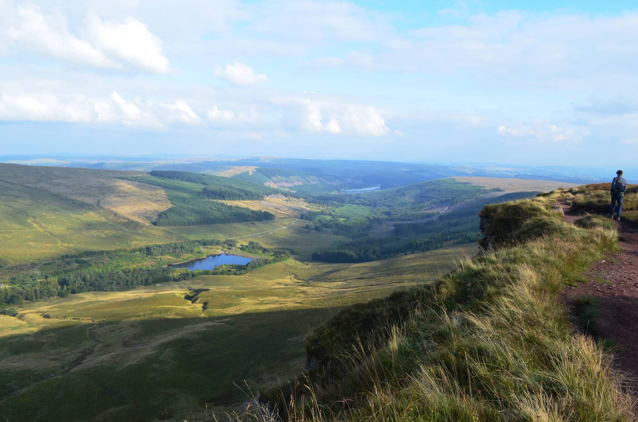 View of lake from ridge