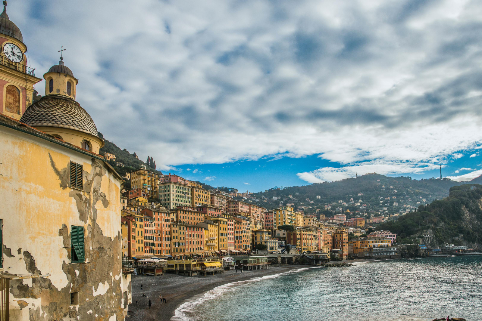 Colourful seaside village of Camogli on the Italian Riviera in Liguria