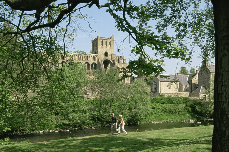 Literature inspired walks along Jedburgh Abbey, Border Abbey Way
