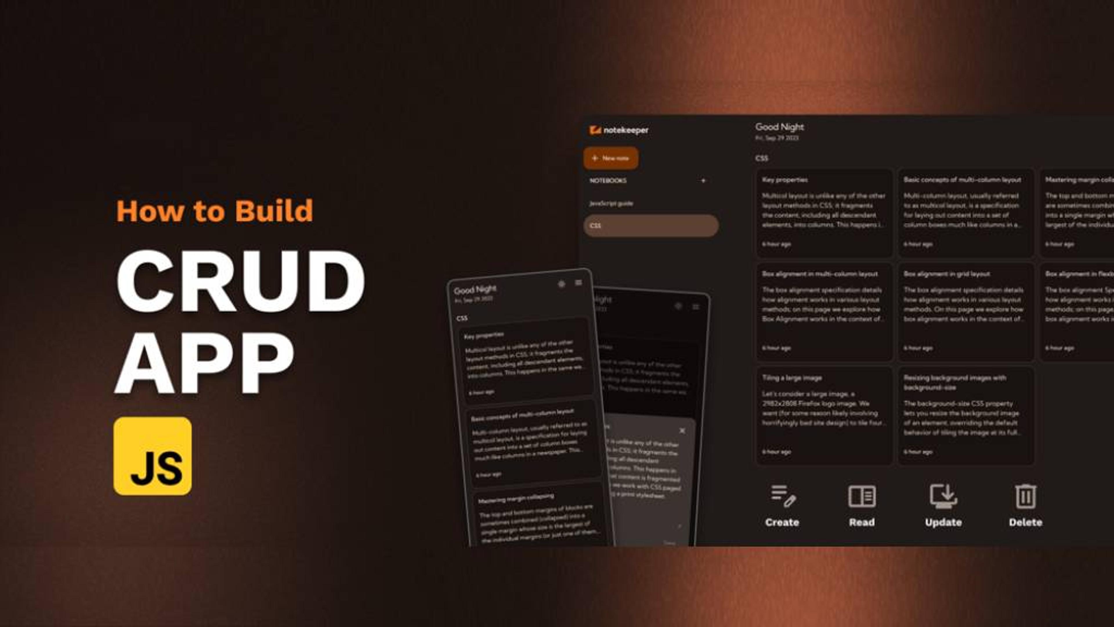 How to Build a Simple CRUD Application with JavaScript: A Step-by-Step Guide Banner Image