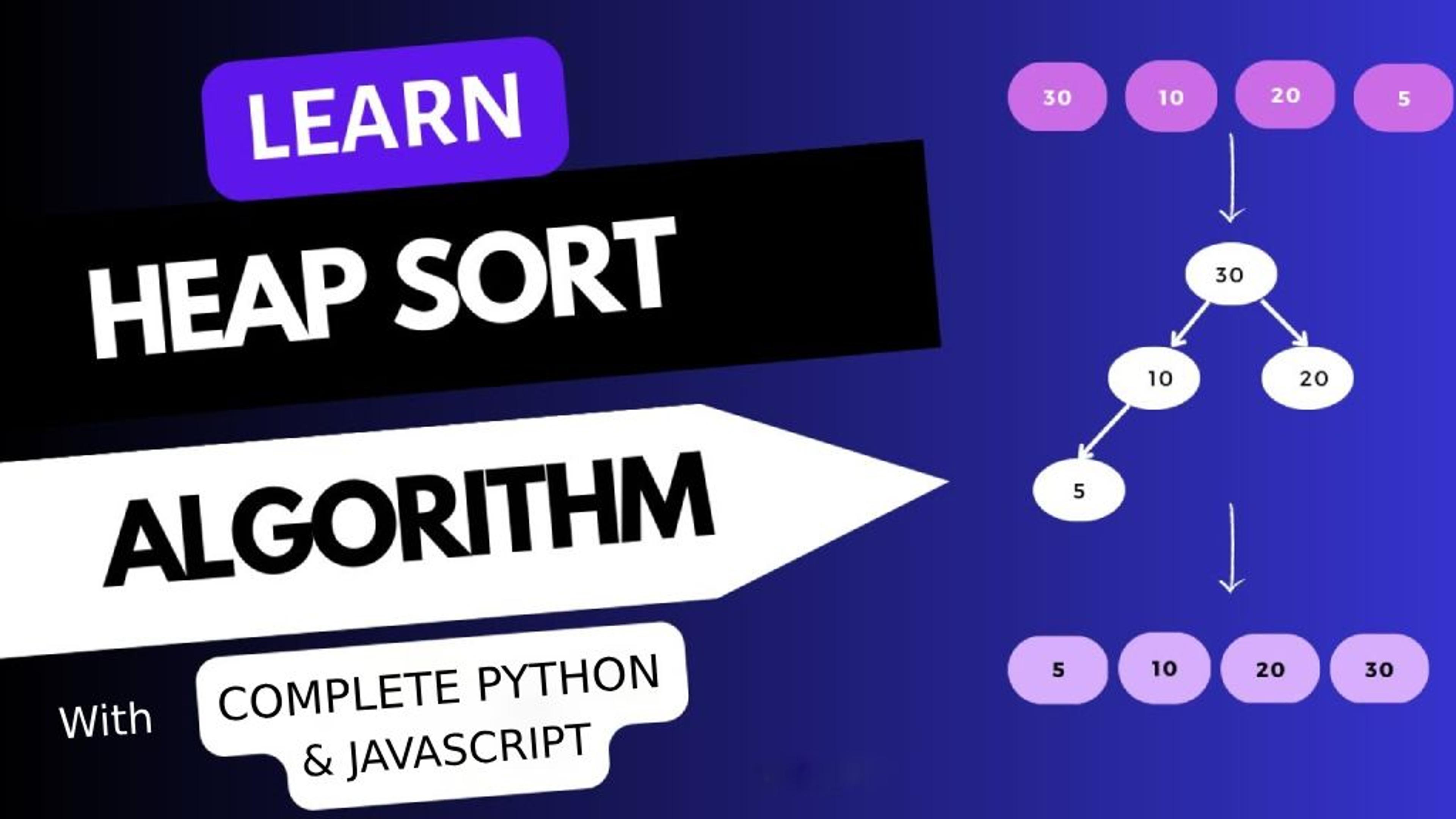 Heap Sort Algorithm: Efficient Sorting Using a Binary Heap Banner Image