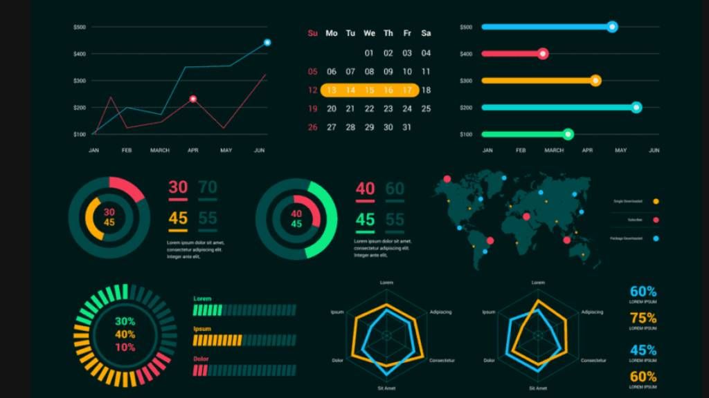 interactive SVG data visualization with hover tooltips showing detailed metrics and animated transitions