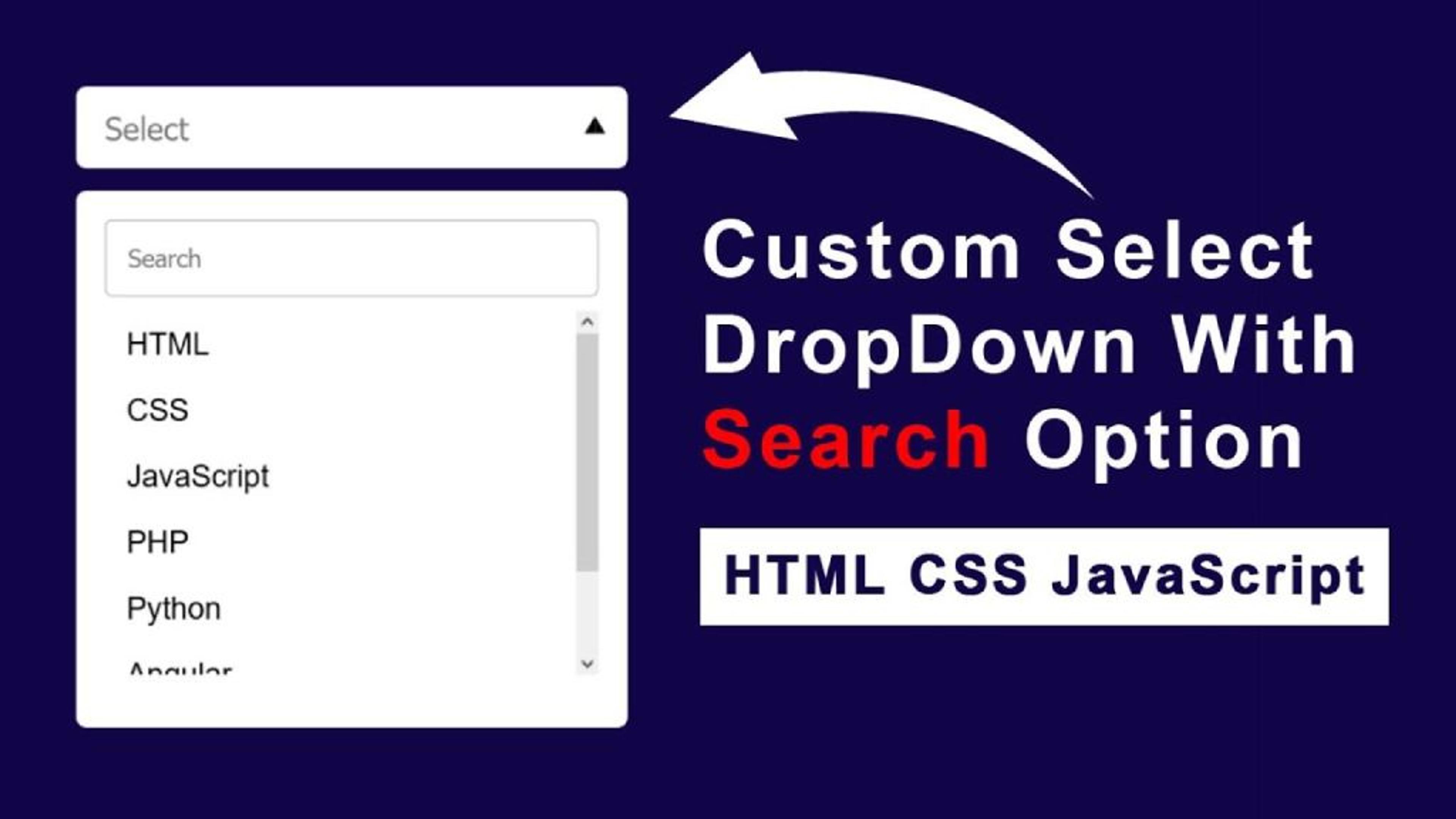 How to Implement a Searchable Dropdown in JavaScript Banner Image