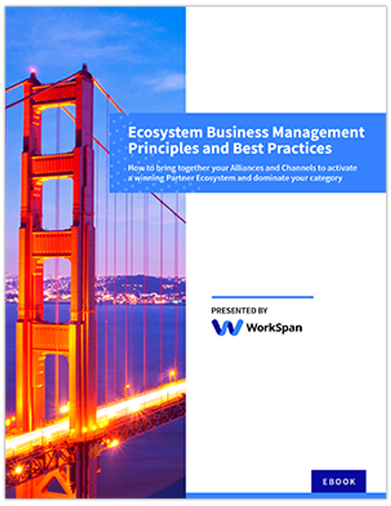 Cover of the WorkSpan ebook "Ecosystem Business Management - Principles and Best Practices"