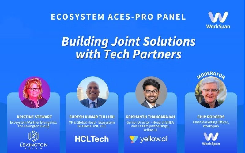 Ecosystem Aces Pro Panel on building joint solutions, with Kristine Stewart, Suresh Kumar Tulluri and Krishanth Thangarajah