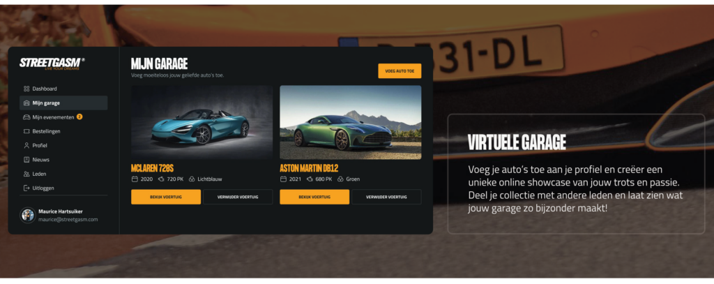 Your StreetGasm Dashboard