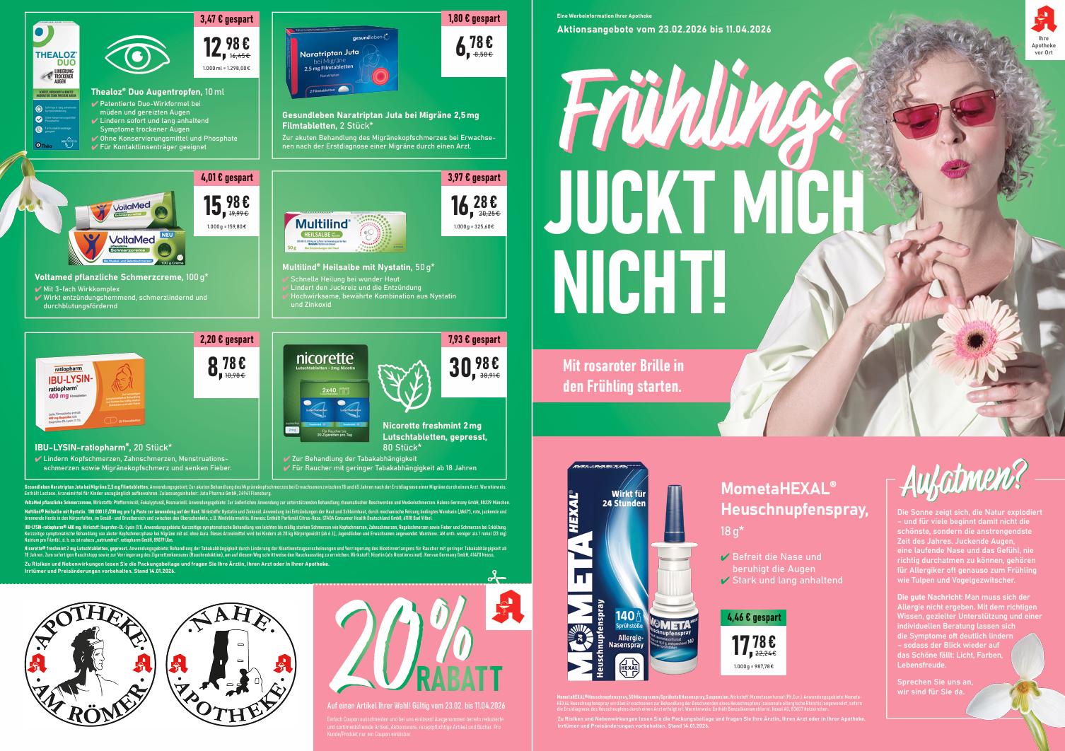 Aktuelle Angebote — Apotheke am Römer & Nahe-Apotheke