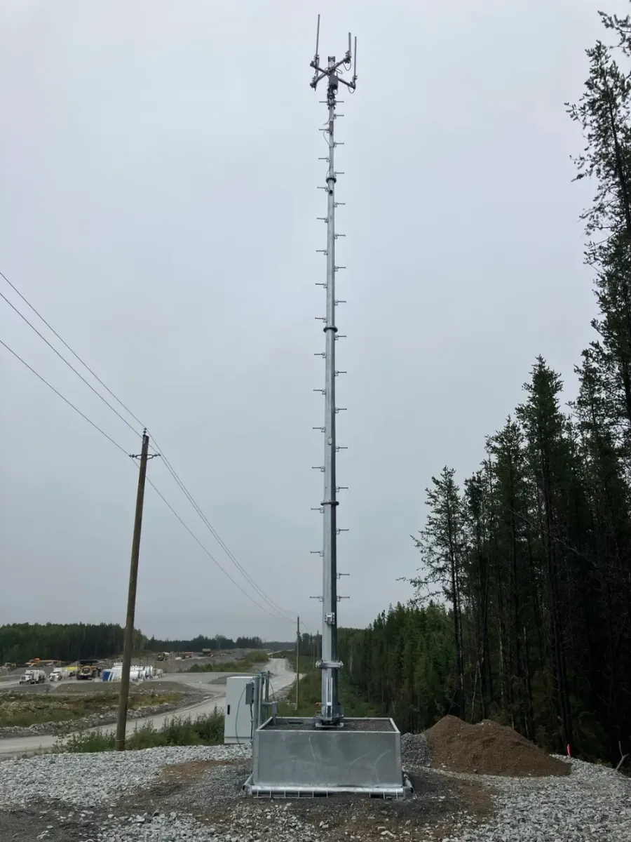 Relocatable Poles for Mining: Northwest Towers at Cote Mine