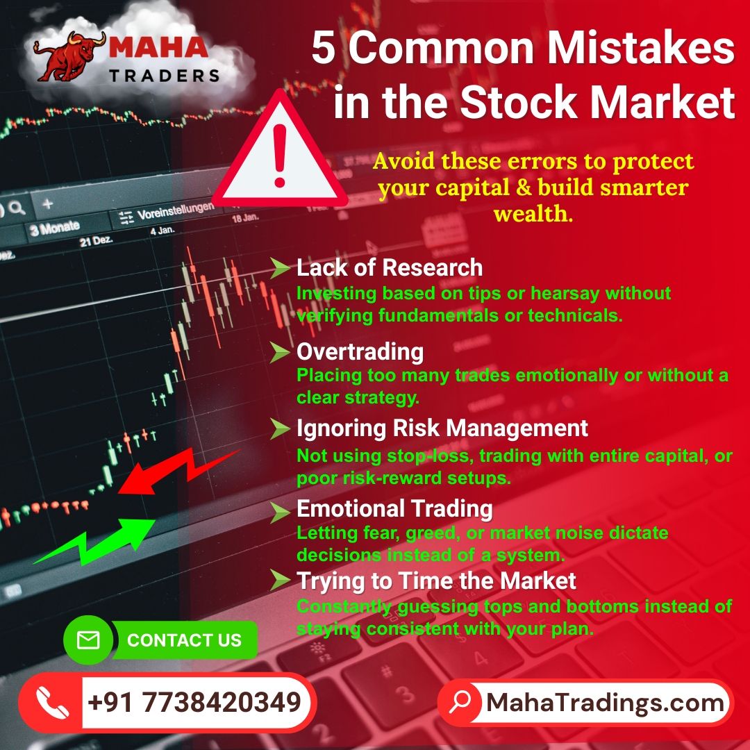 5 Common Mistakes in the Stock Market (And How to Avoid Them)