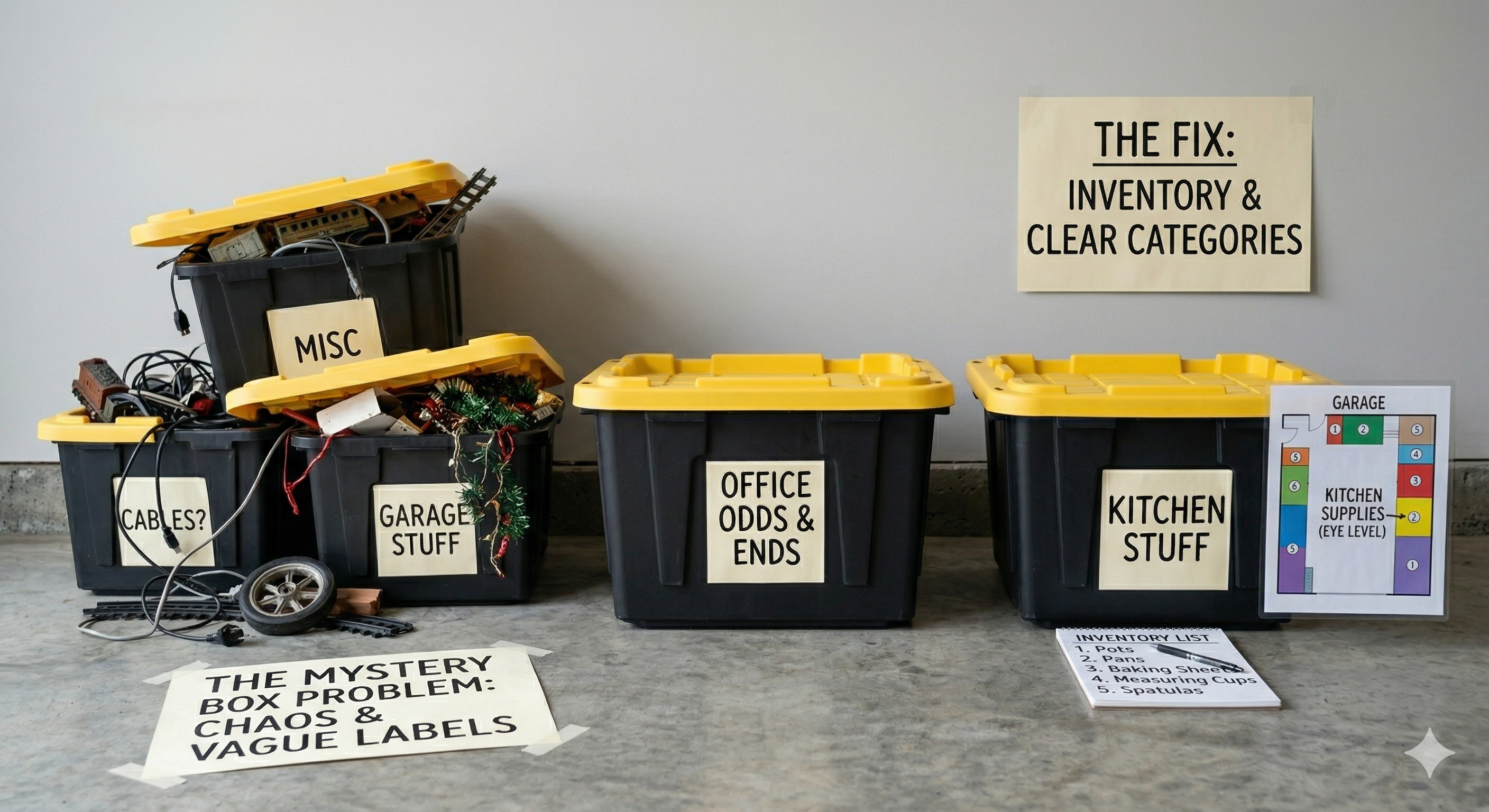 The “Mystery Box” Problem: Why You Can’t Find Anything in Your Storage Bins (And How to Fix It)