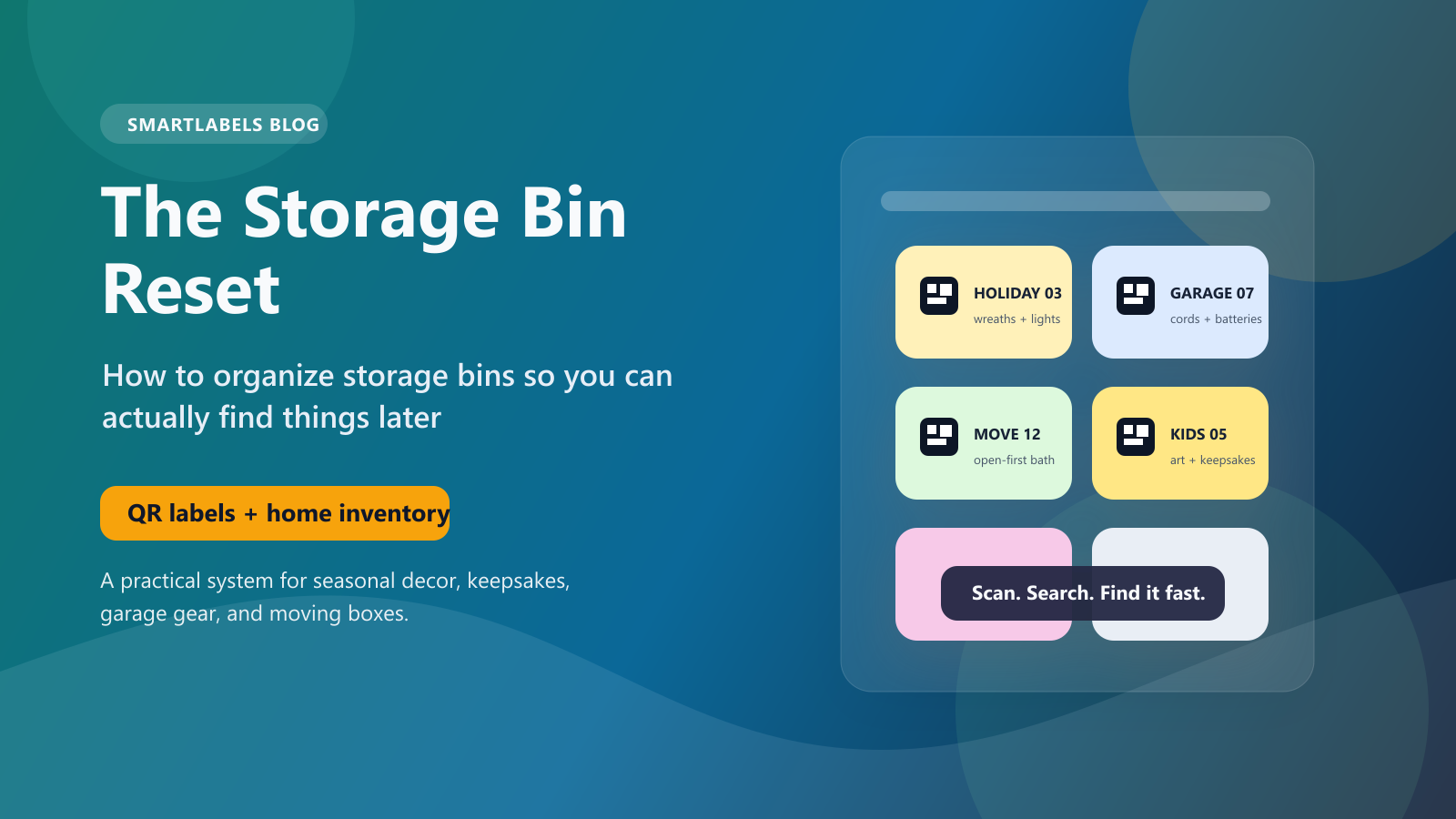 The Storage Bin Reset: How to Organize Storage Bins So You Can Actually Find Things Later