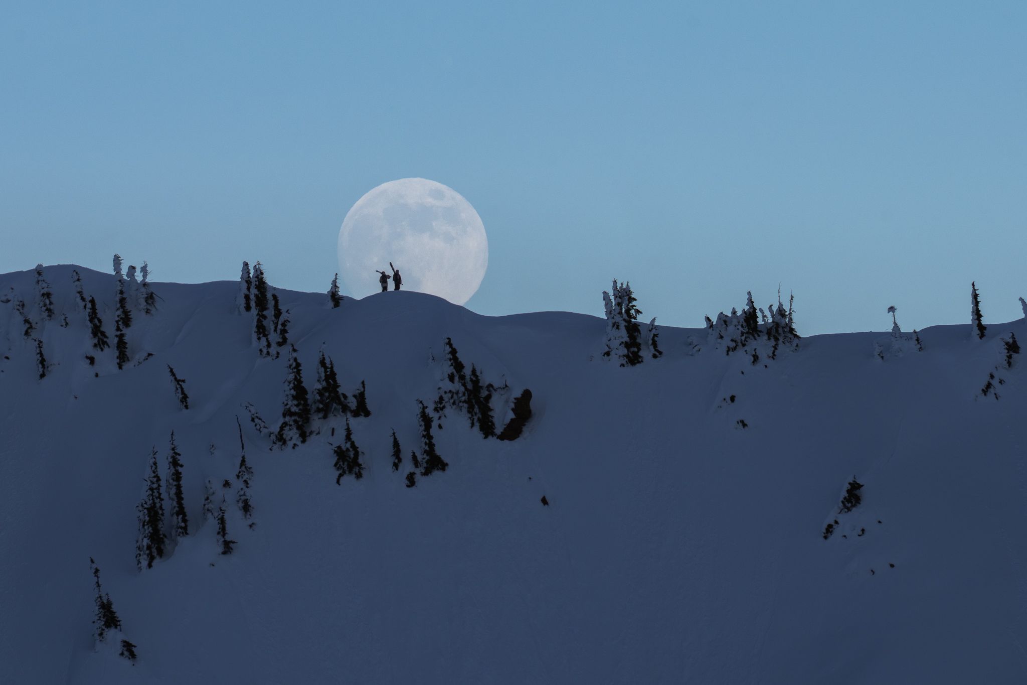 Jacob Belanger, Alexi Godbout Whistler Backcountry Moonrise