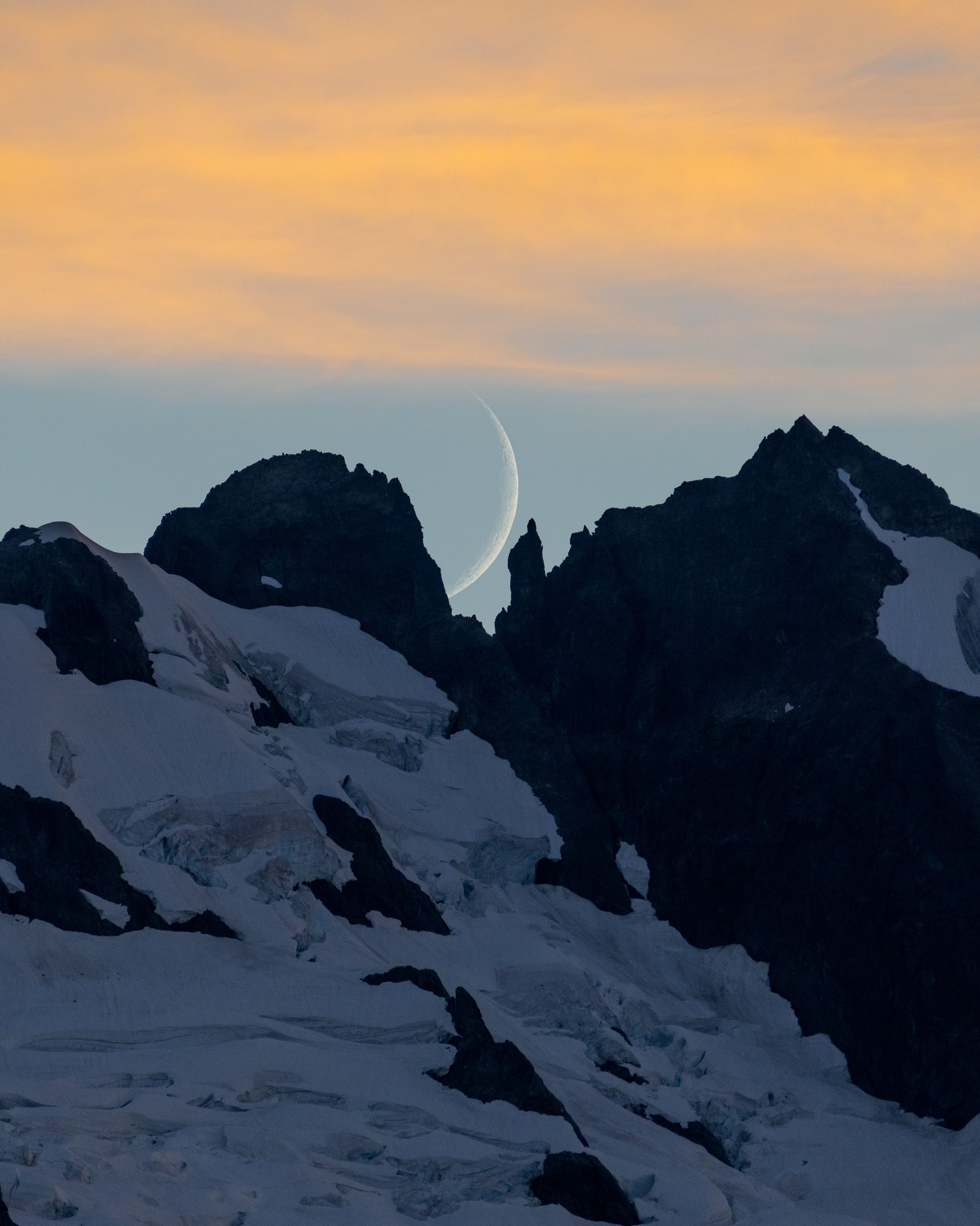 Crescent moon, Squamish BC