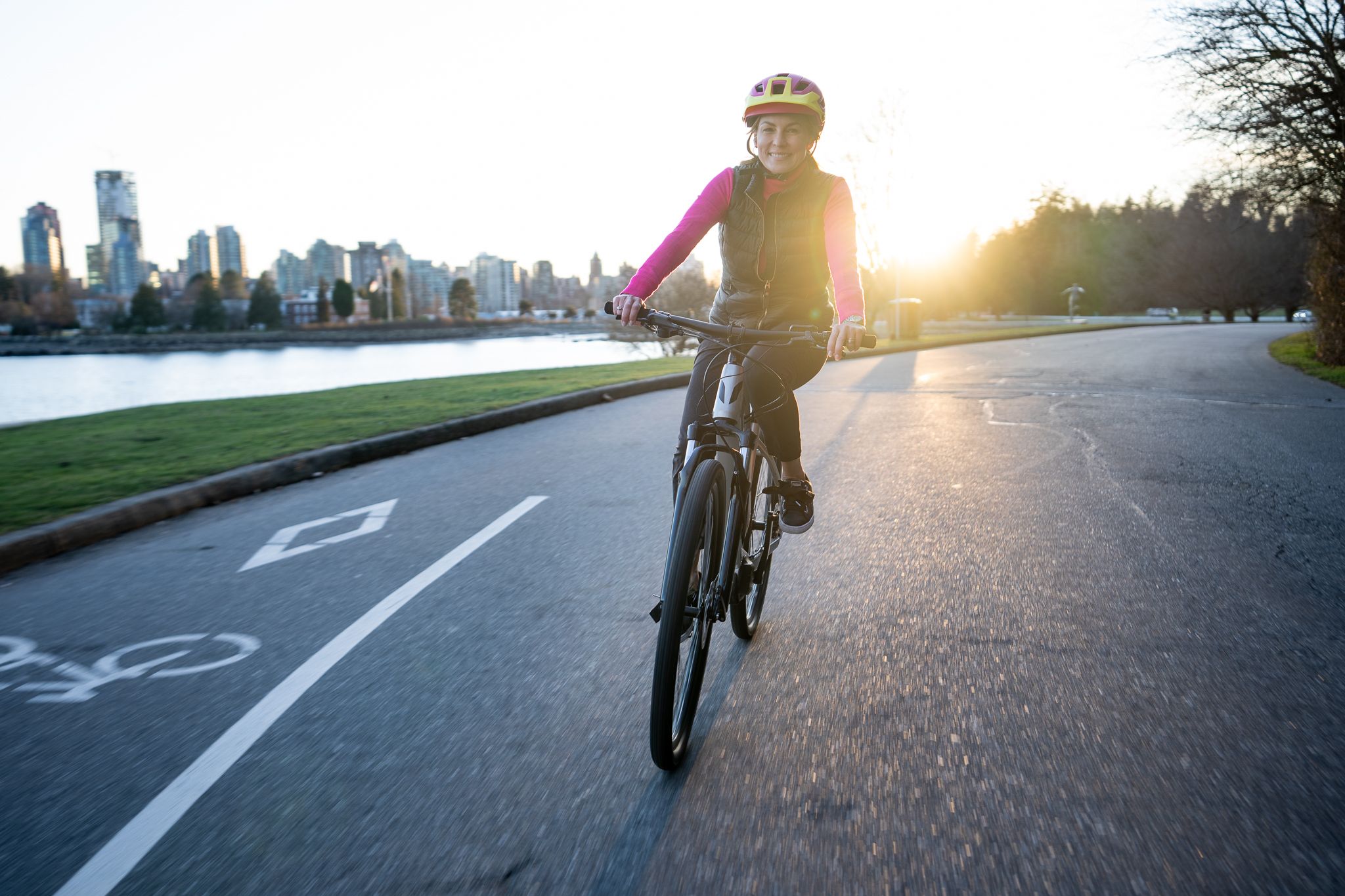 Vancouver sunset bike ride