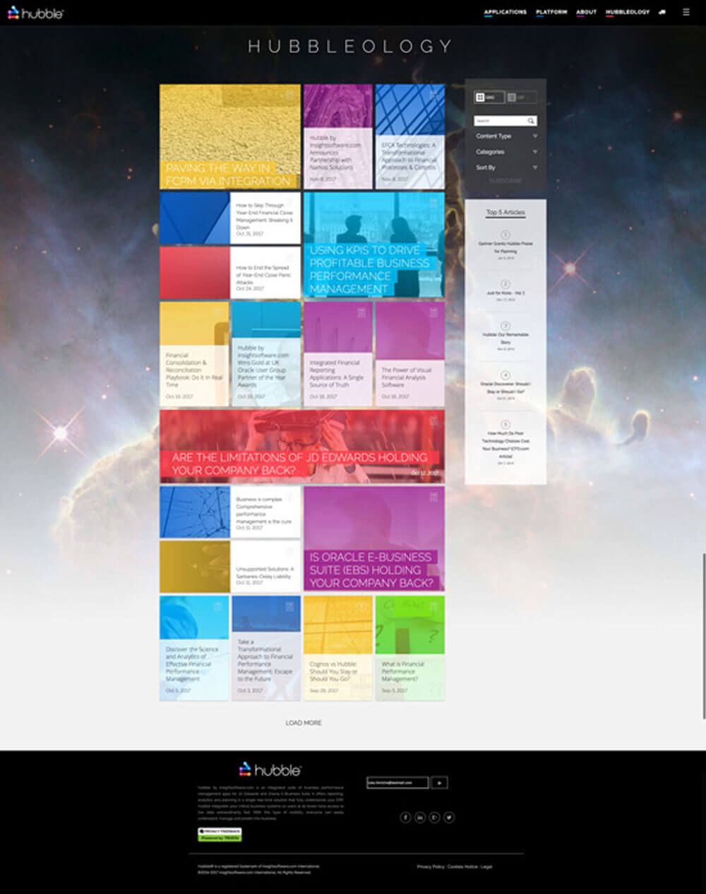gohubble hubbleology page (blog overview gen 1)