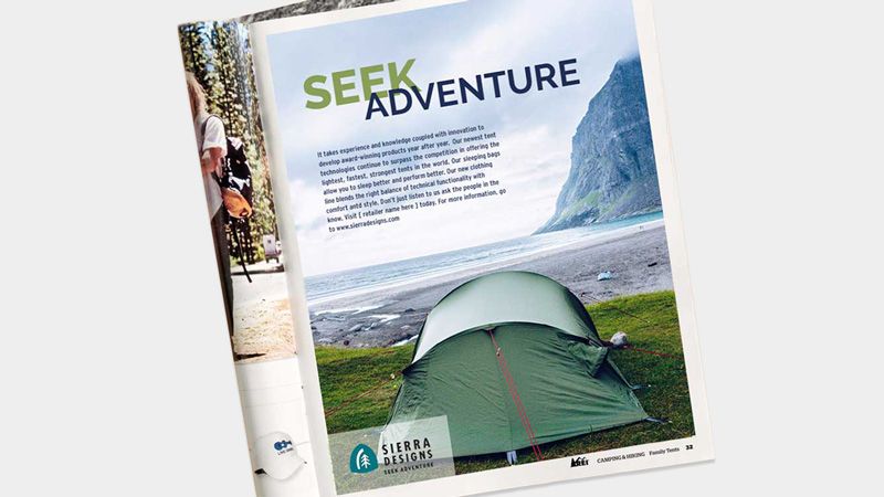 Sierra designs seek adventure co-op ad