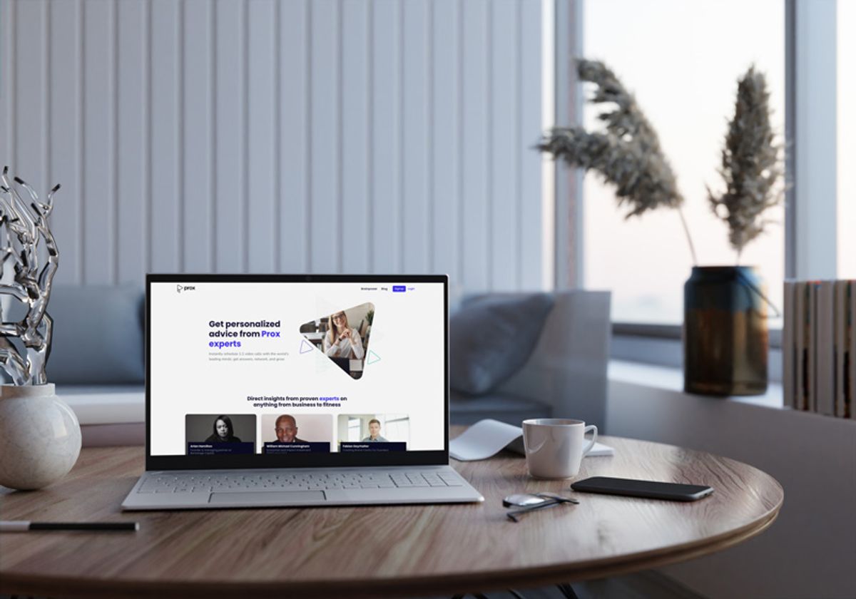 Prox home page laptop image