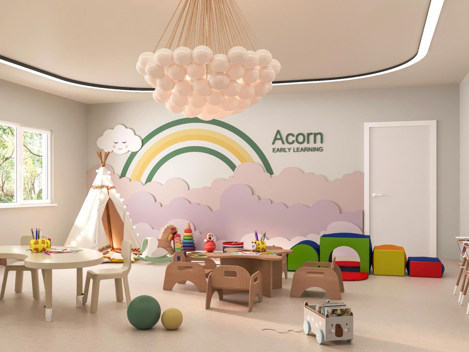 Acorn Day Care Interior, Interior visualization in Port Moody, BC