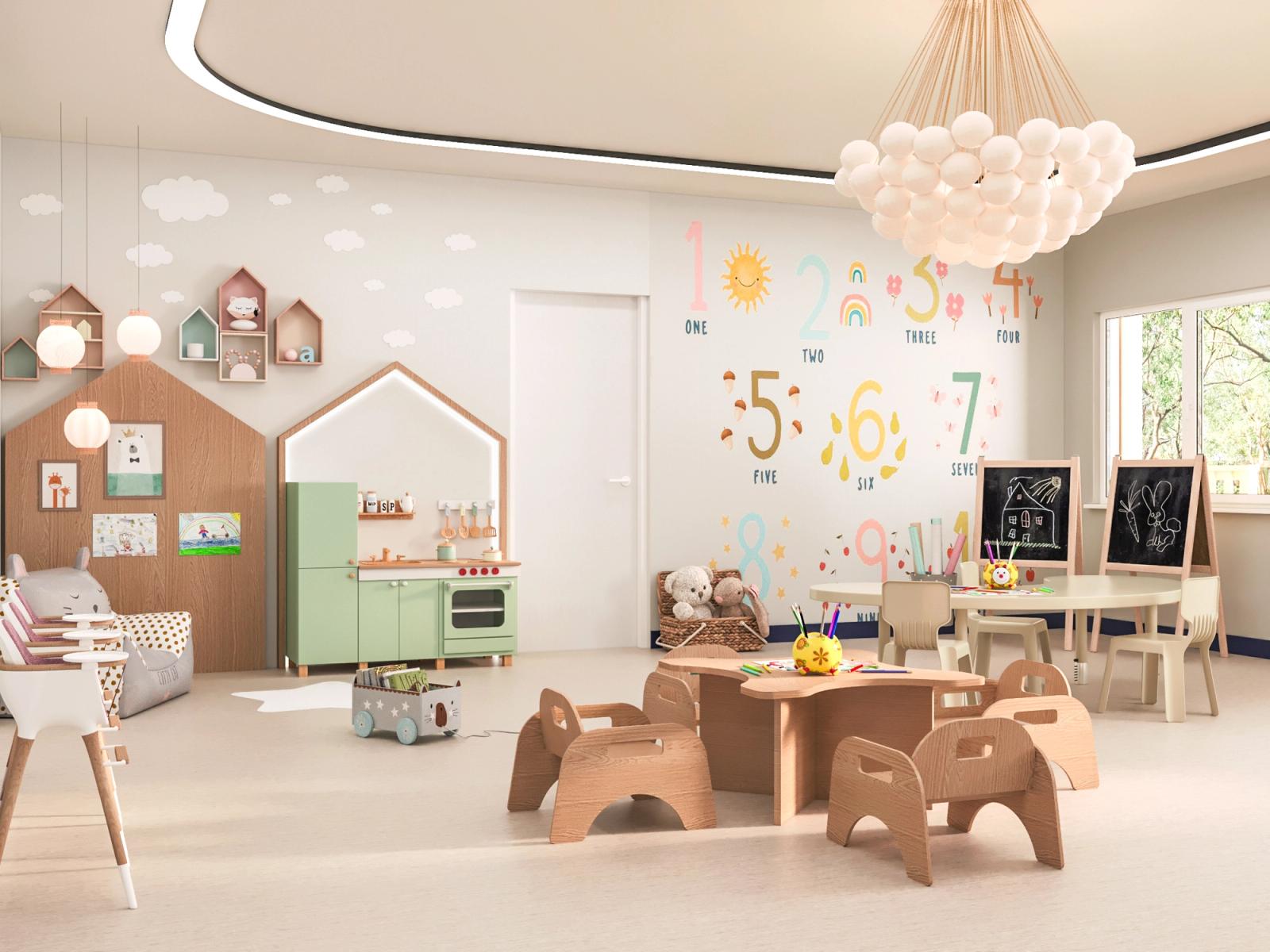 Acorn Day Care Interior, Interior visualization in Port Moody, BC