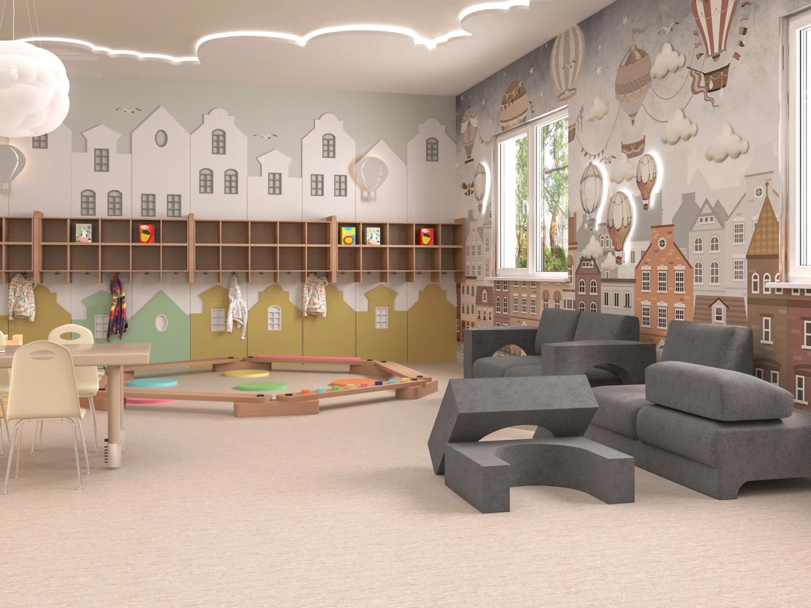 Acorn Day Care Interior, Interior visualization in Port Moody, BC