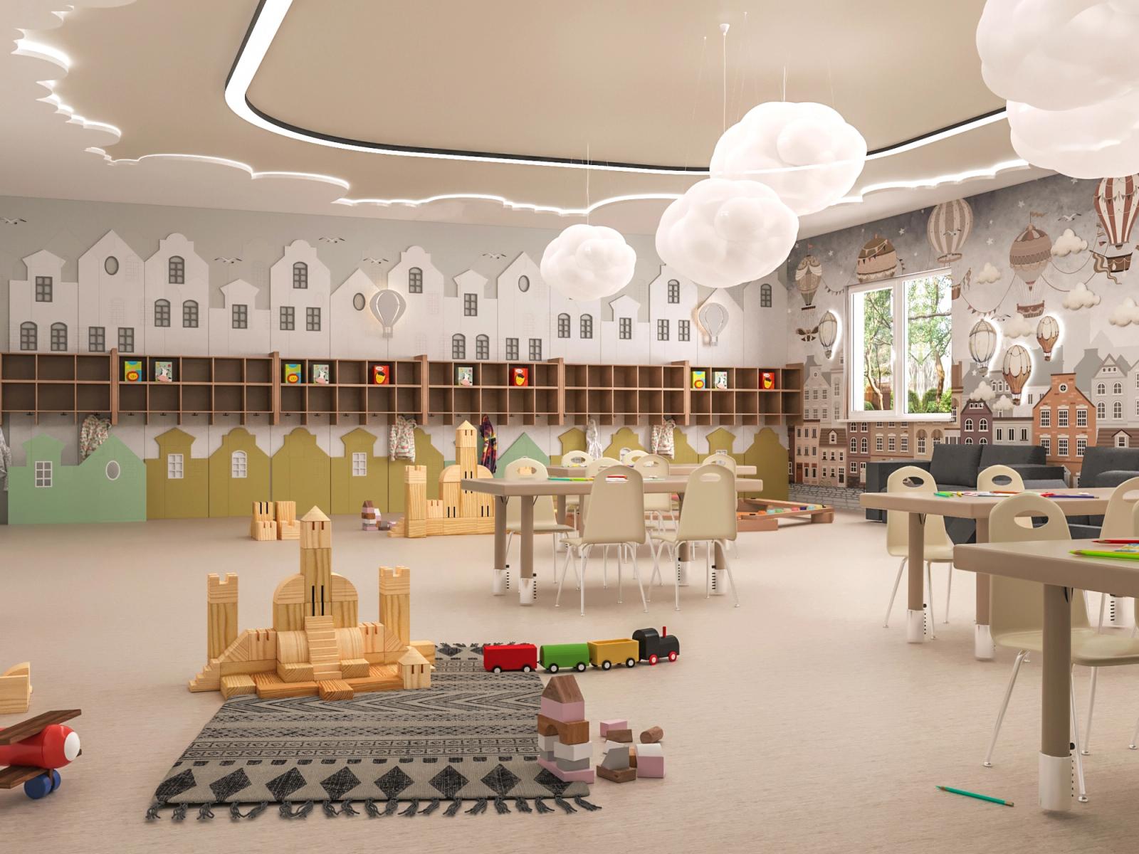 Acorn Day Care Interior, Interior visualization in Port Moody, BC