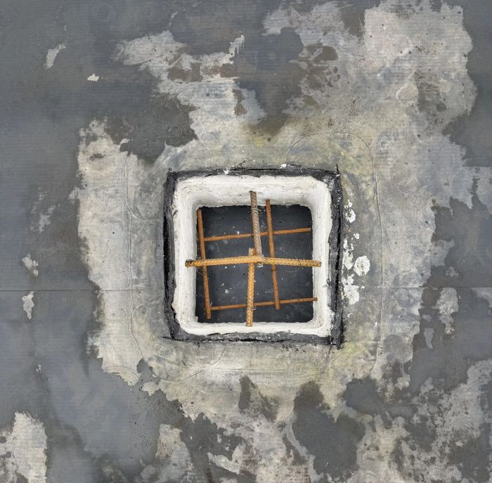 Asbestzementdach eines Anbaus in der Idsteiner Altstadt