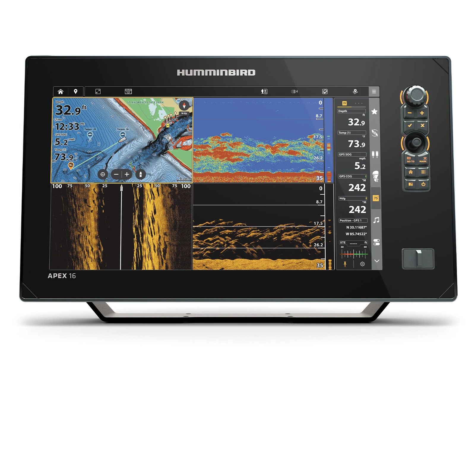Echosonda Humminbird APEX 16 MSI+ CHARTPLOTTER - ujęcie 2