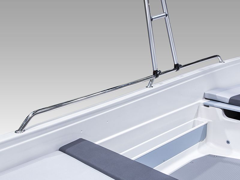 Aluminiowy łuk wędkarski, 6 uchwytów na wędki + 4 mocowania Ø25 mm **