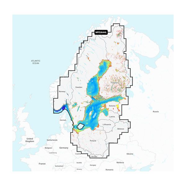 Mapa Navionics+ Platinum+ Morze Bałtyckie (Large)