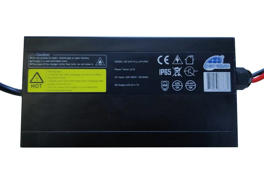 Ładowarka do akumulatorów litowych Energy Research 24V 7A