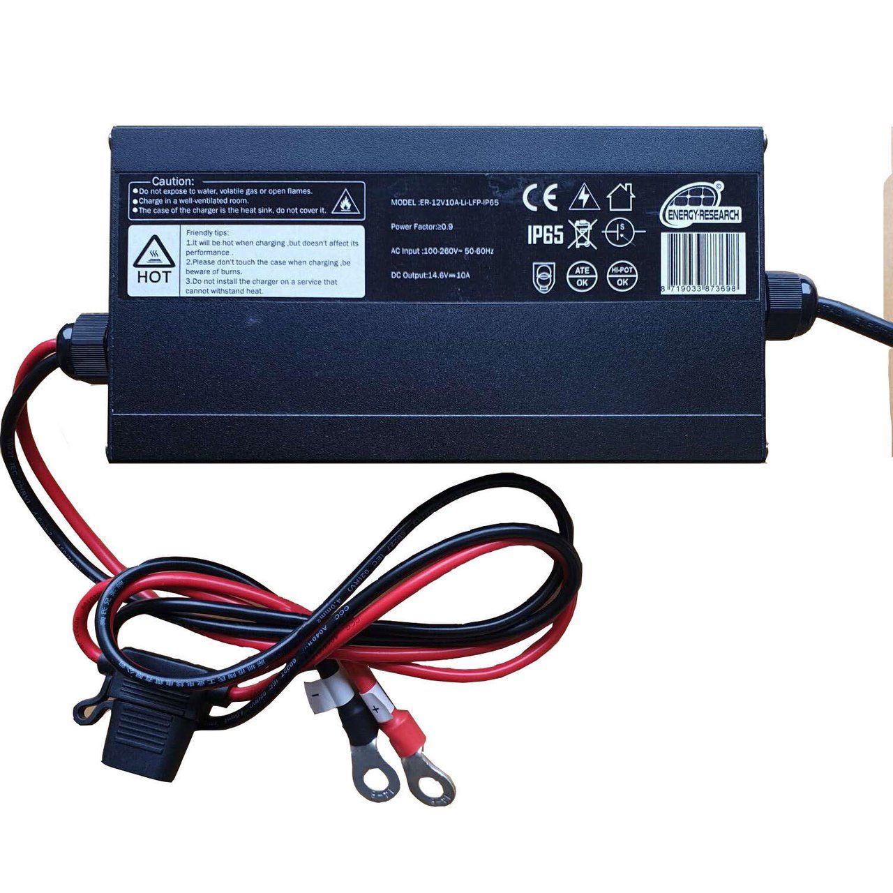 Ładowarka do akumulatorów litowych Energy Research 12V 10A - ujęcie 2