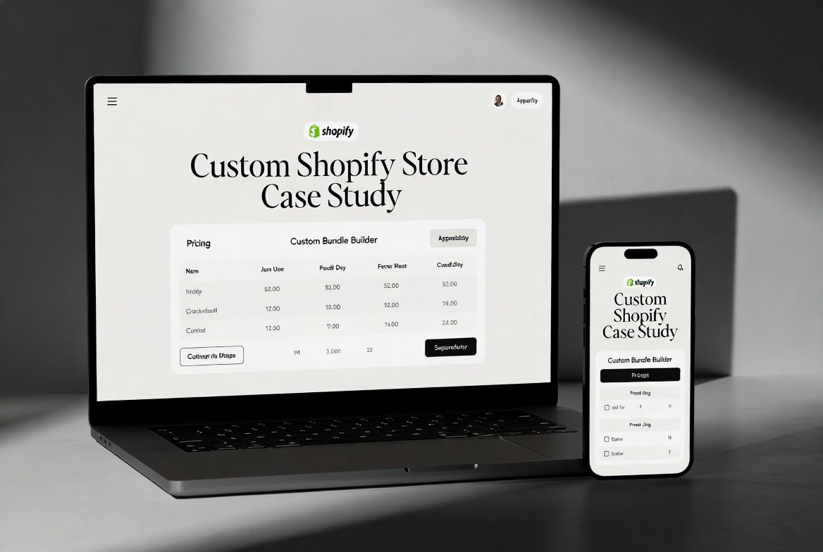 Ez Print Pros: Full Shopify store built from scratch with custom bundle builder