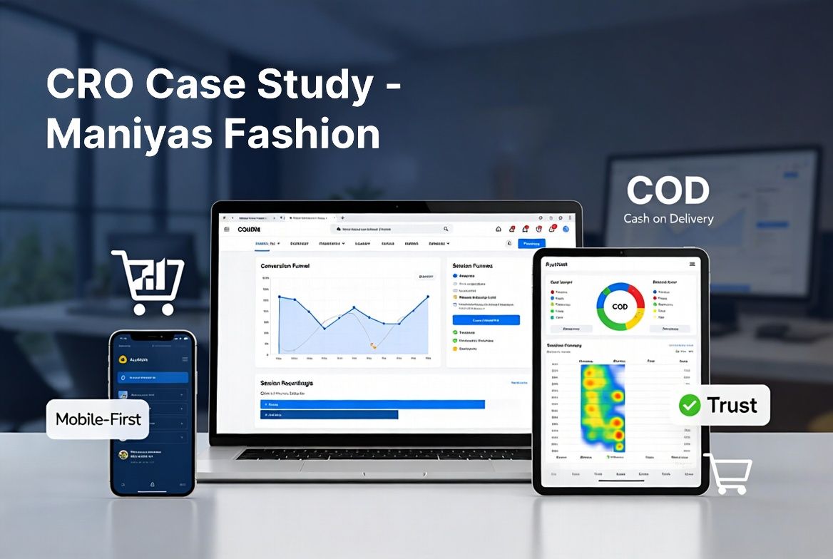 Maniyas CRO: Found 77% cart abandonment and rebuilt the entire conversion flow