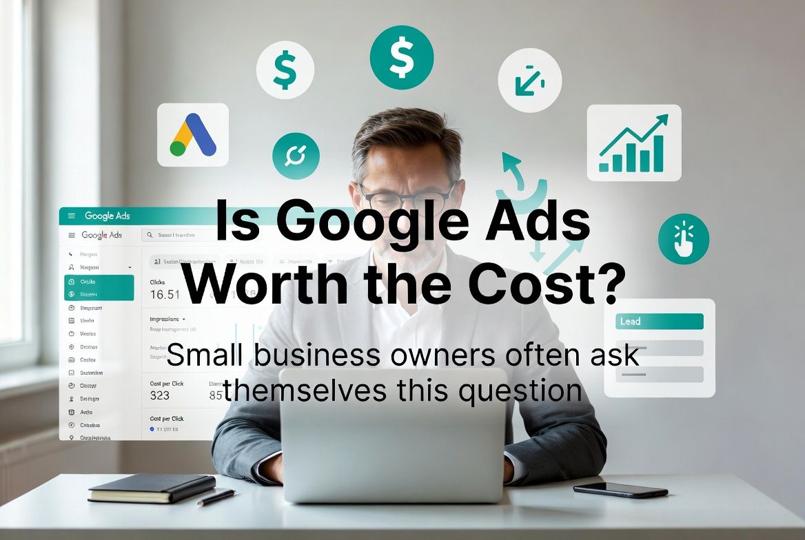 Google Ads cost for small business 2026 budget tiers starter 500 growth 1000 scale 2000 ROI illustration