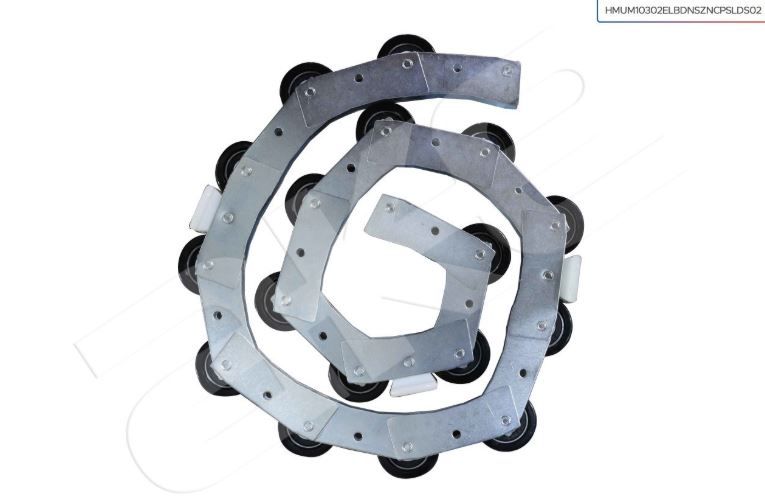 HANDRAIL HORN BEARING - STAINLESS BALUSTRADE METAL DOUBLE BEARING 17-PCS