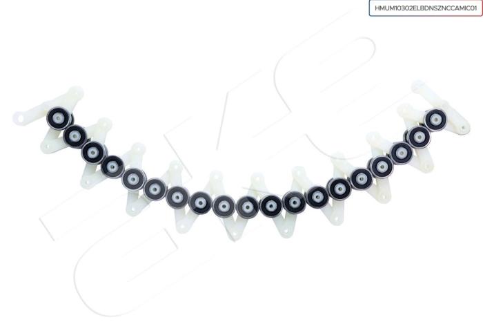 HANDRAIL HORN BEARING - GLASS BALUSTRADE PLASTIC DOUBLE BEARING 19-PCS