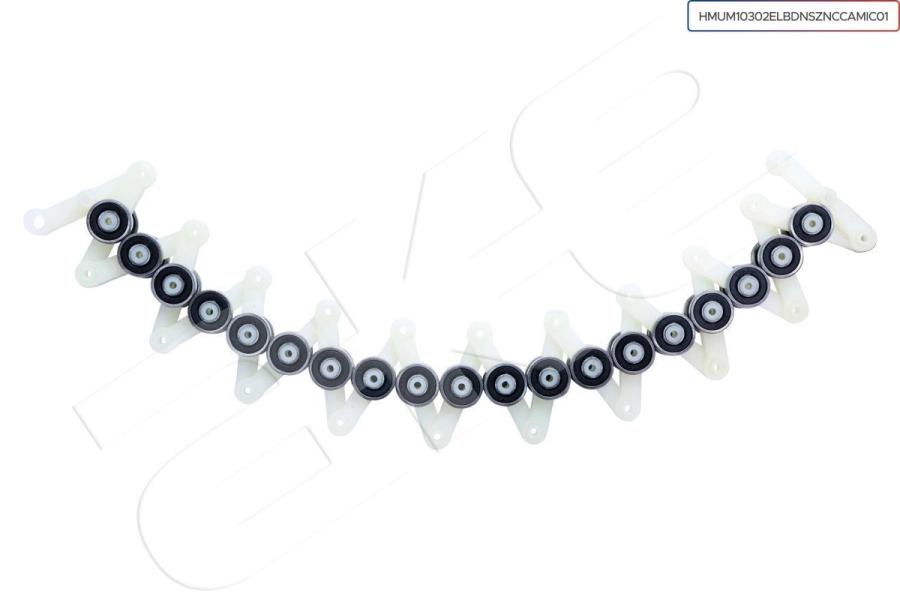 HANDRAIL HORN BEARING - GLASS BALUSTRADE PLASTIC DOUBLE BEARING 19-PCS