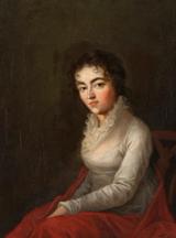 Retrato de 1782 de Constanze Mozart (1762-1842), esposa de Wolfgang Amadeus Mozart, por seu cunhado Joseph Lange